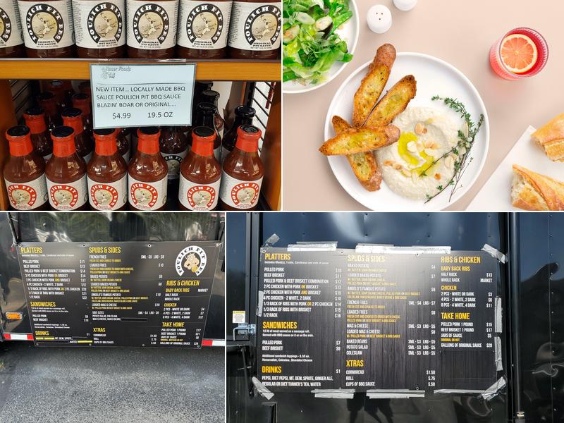 Poulich Pit BBQ Menu