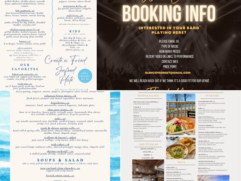 Glen Cove’s Bay Room Menu