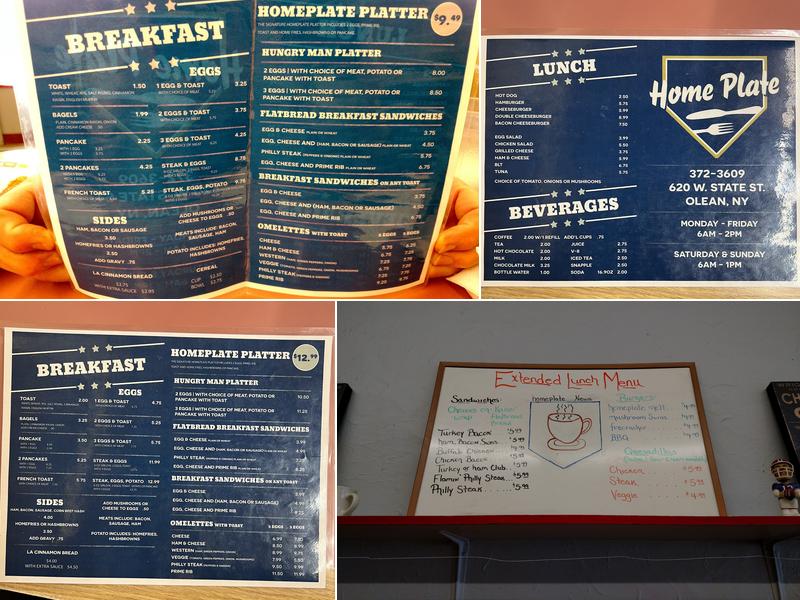 Home Plate Menu