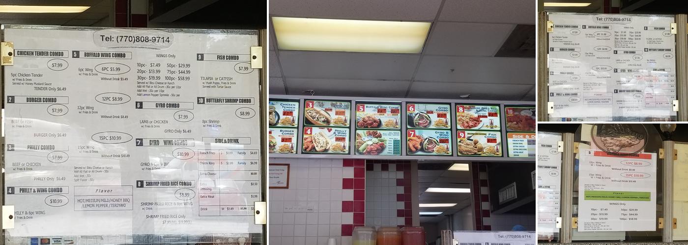American Wings Menu