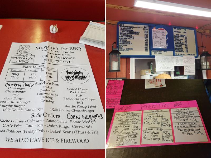Murphy's Pit BBQ Menu