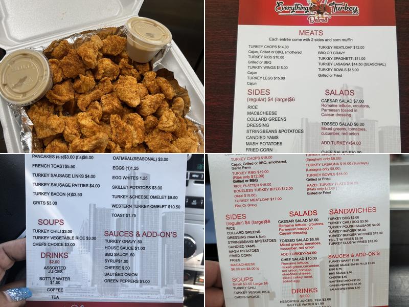 Everything Turkey Menu