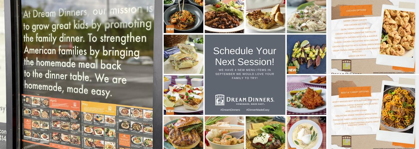 Dream Dinners Menu
