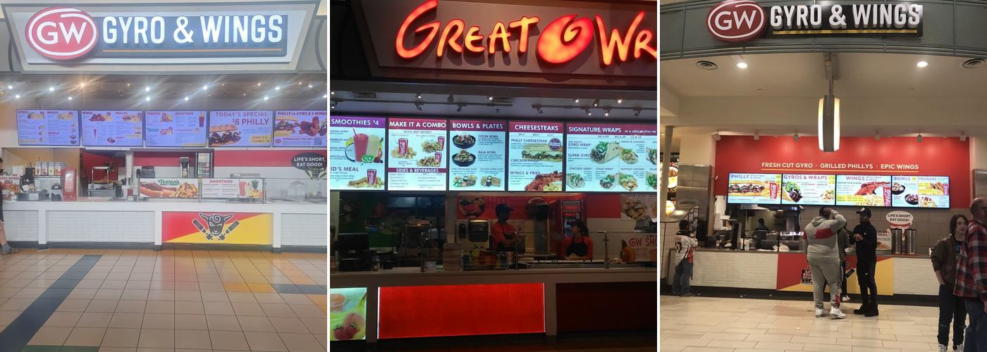 Great Wraps Menu