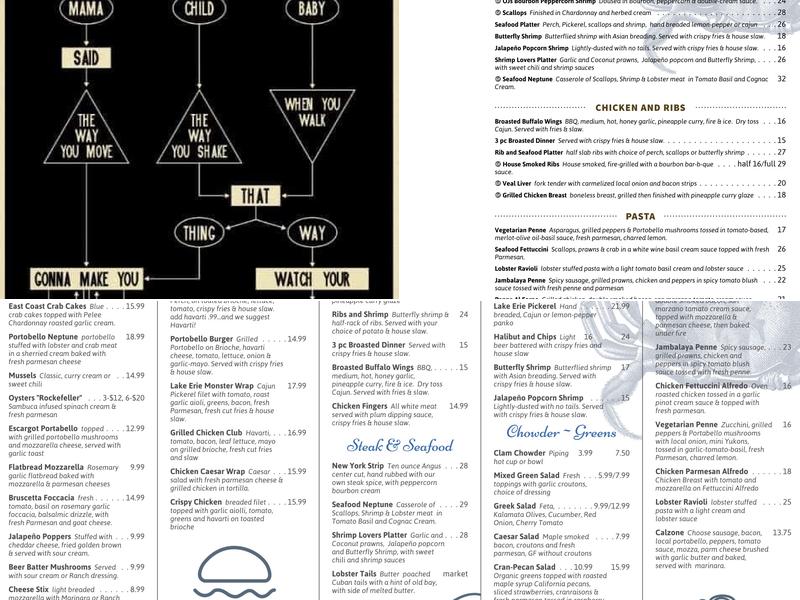 Sandbar Menu