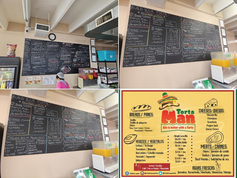 Torta Man Menu