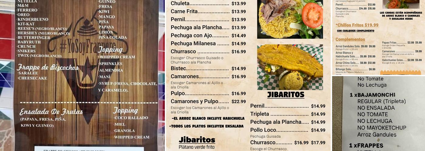 Comiendo Rico LLC Menu