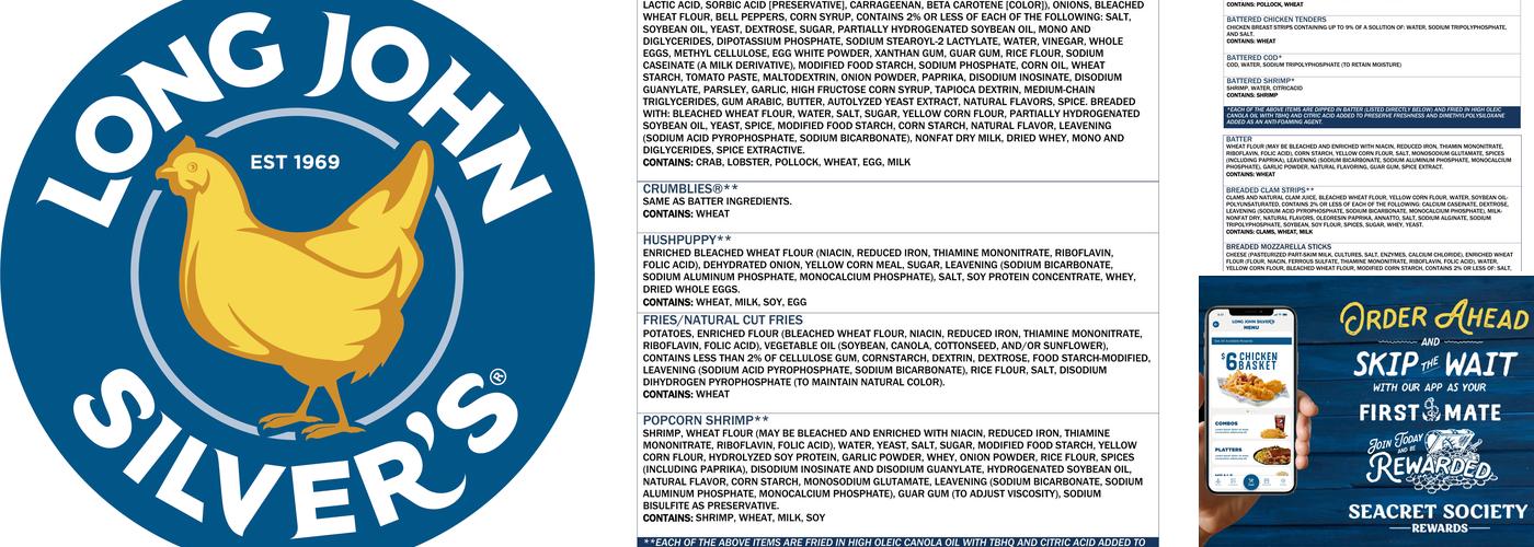 Long John Silver's Menu