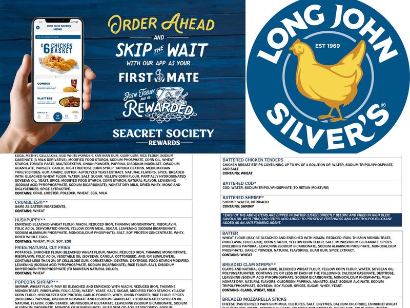 Long John Silver's Menu