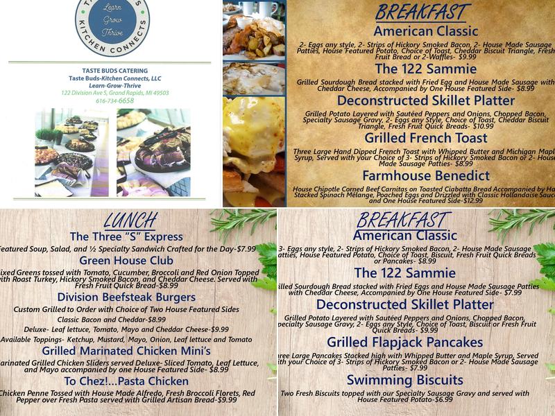 Taste Buds- Kitchen Connects, LLC Menu