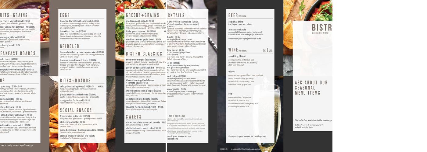 The Bistro - Eat. Drink. Connect.® Menu