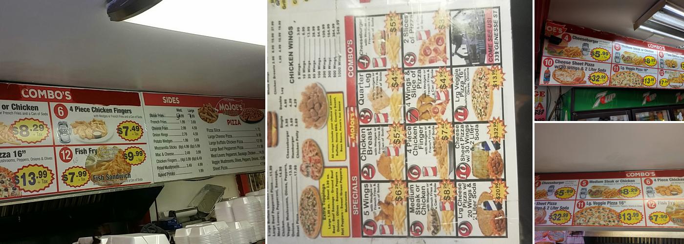 Mojoe's Plus Menu