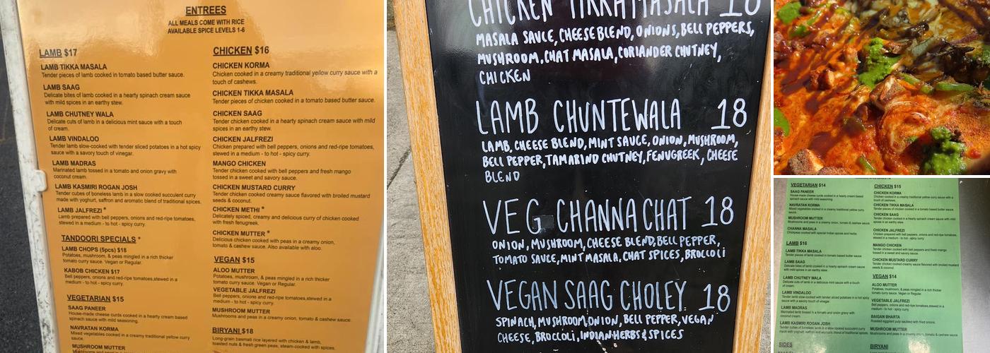 Two Fatt Indians Menu