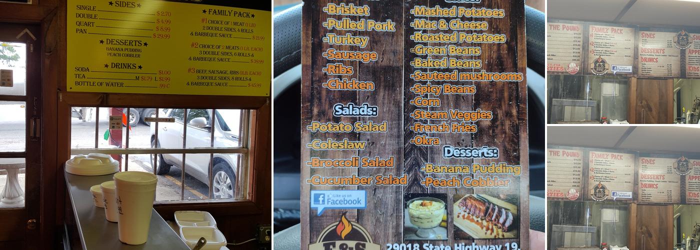 E&S BBQ Menu
