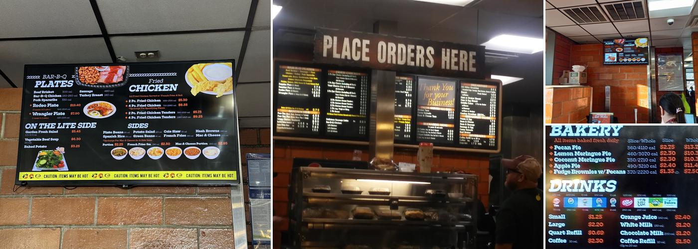Bill Miller BBQ Menu