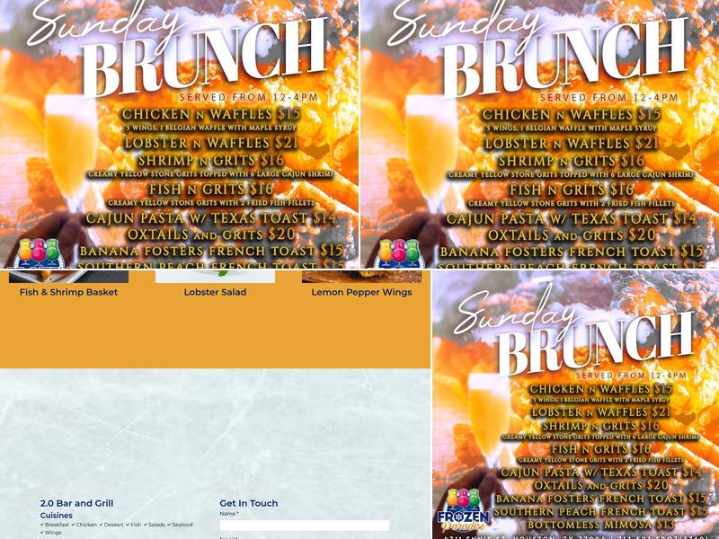 Frozen Paradise Menu