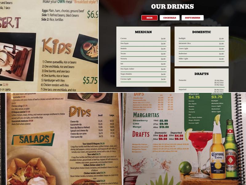 El Maguey Mexican Restaurant Menu