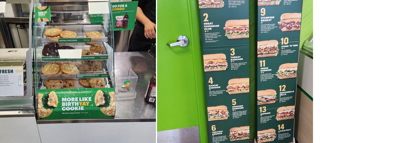 Subway Menu