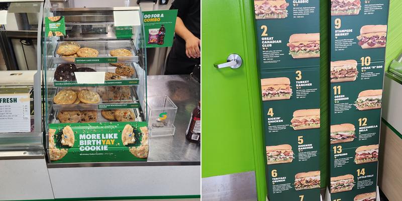 Subway Menu