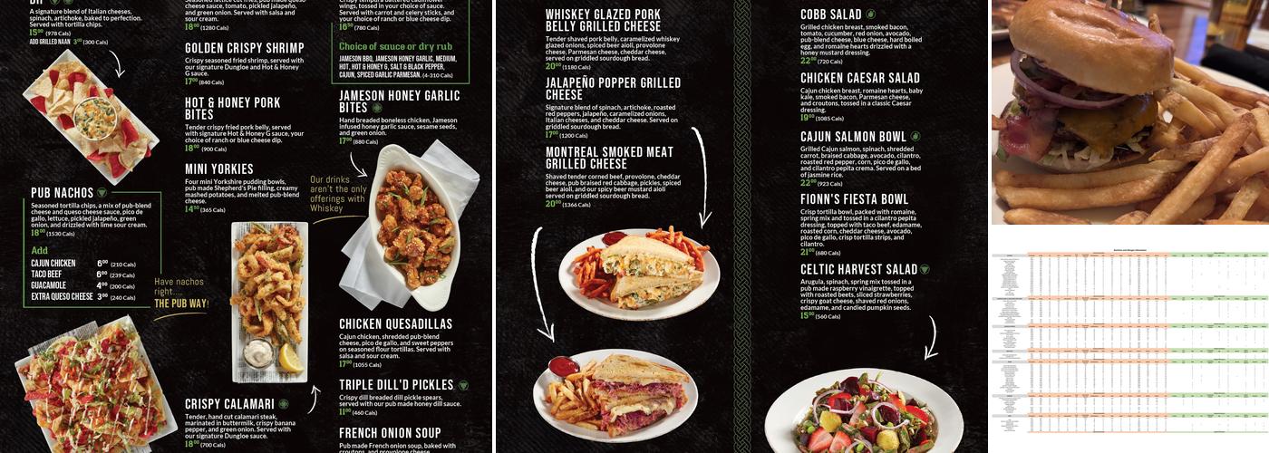 Paddy Flaherty's Menu