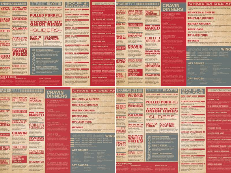 Cravin's Chill & Grill Menu