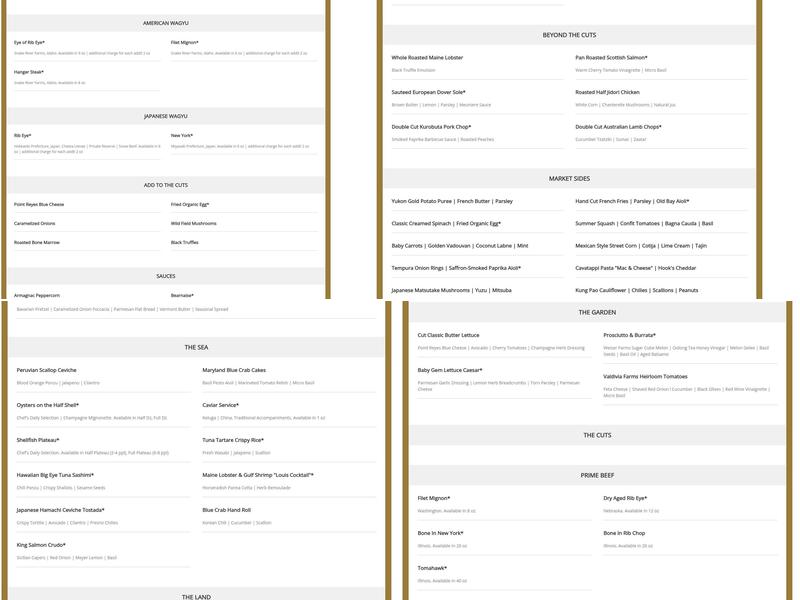 Wolfgang Puck Pizza Menu