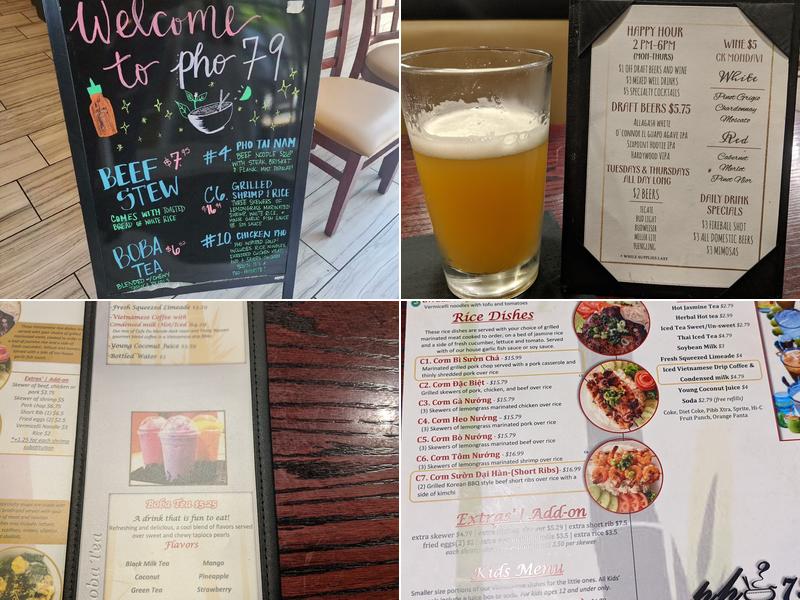 Pho 79 Menu