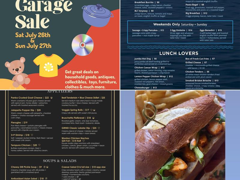 GRIND | kitchen + bar Menu