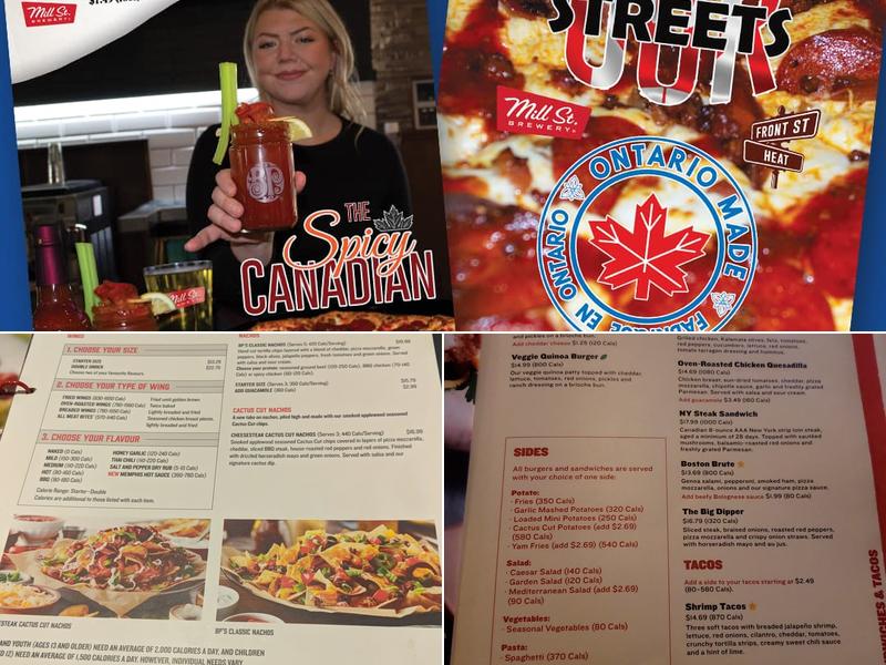 Boston Pizza Menu