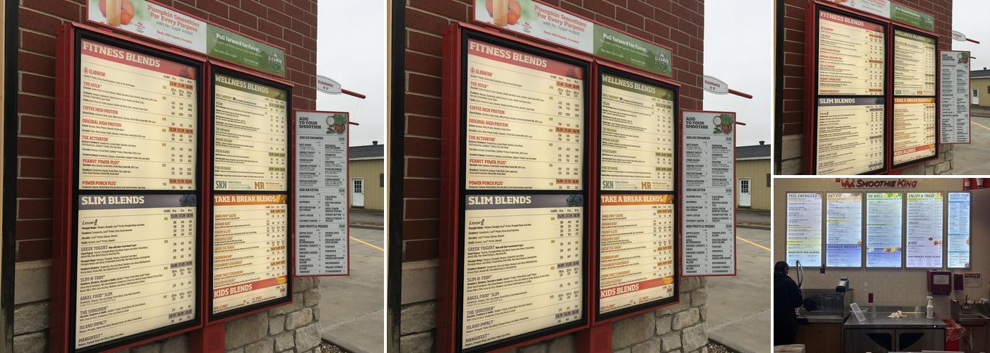 Smoothie King Menu