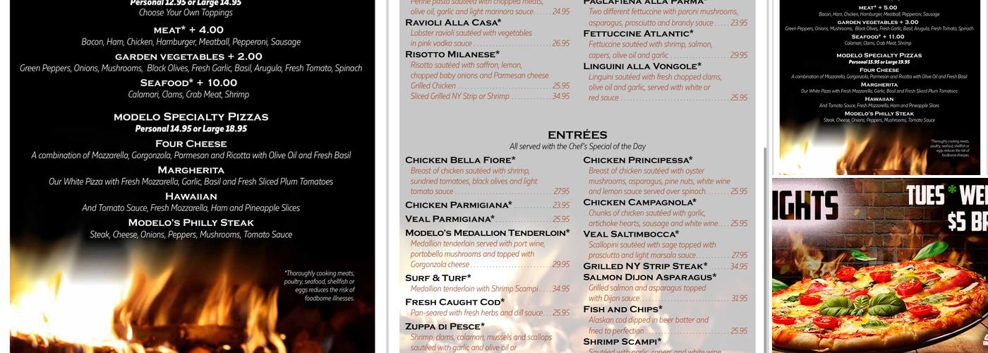 Modelo Bar & Grill Menu