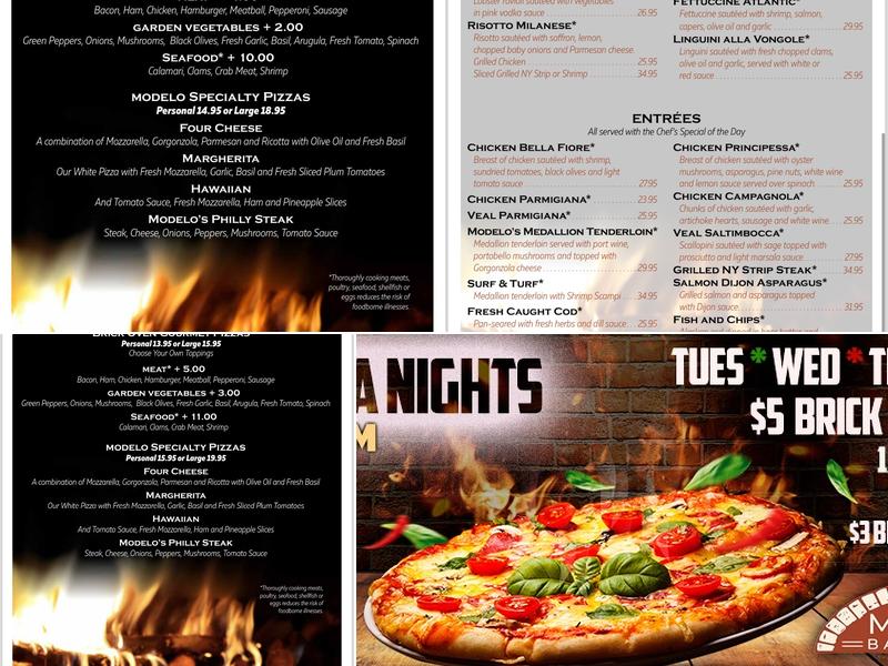 Modelo Bar & Grill Menu