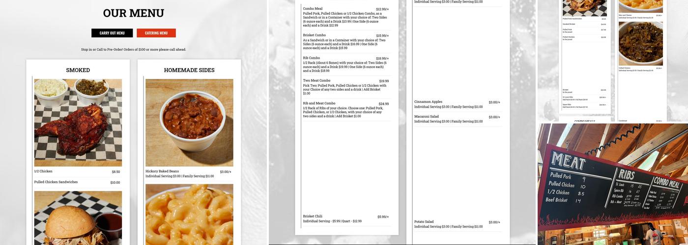 Pittsburgh Barbecue Company Menu