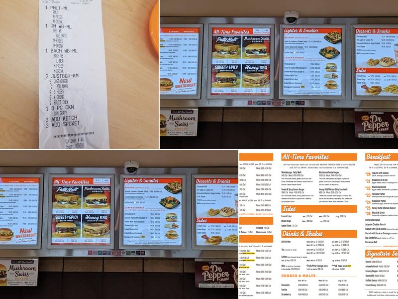 Whataburger Menu