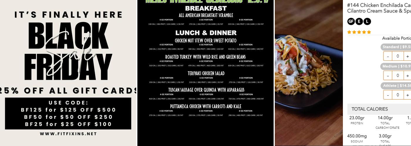 Fit Fixins Menu