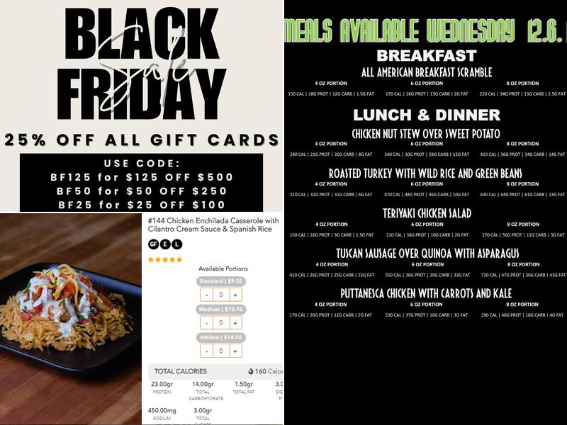 Fit Fixins Menu
