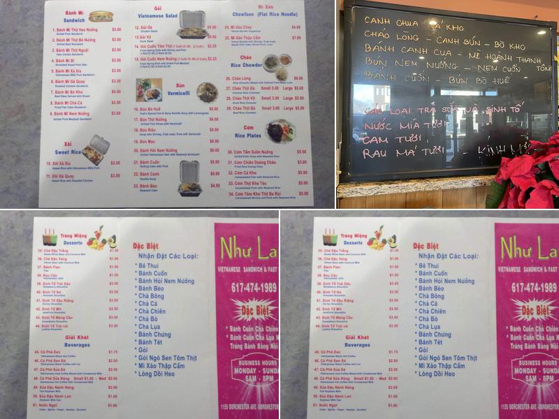 Như Lan Restaurant Menu