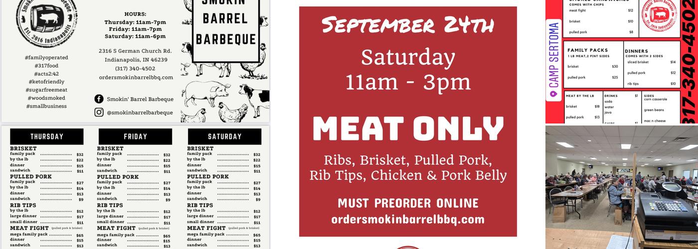 Smokin Barrel BBQ Menu