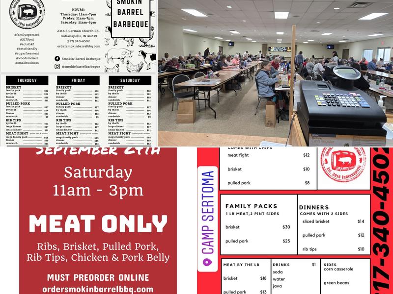 Smokin Barrel BBQ Menu