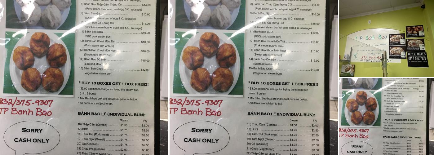 T P Banh Bao Menu
