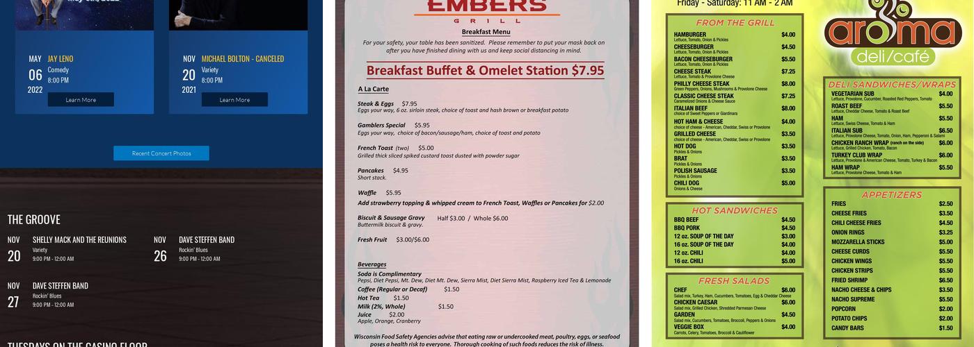 Longhouse Menu