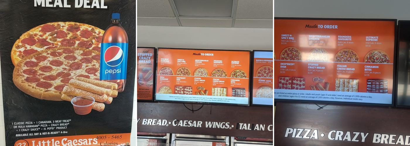 Little Caesars Pizza Menu
