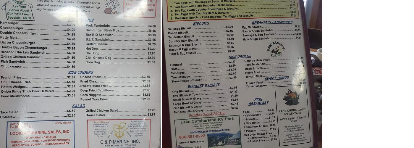 Vip restaurant Menu