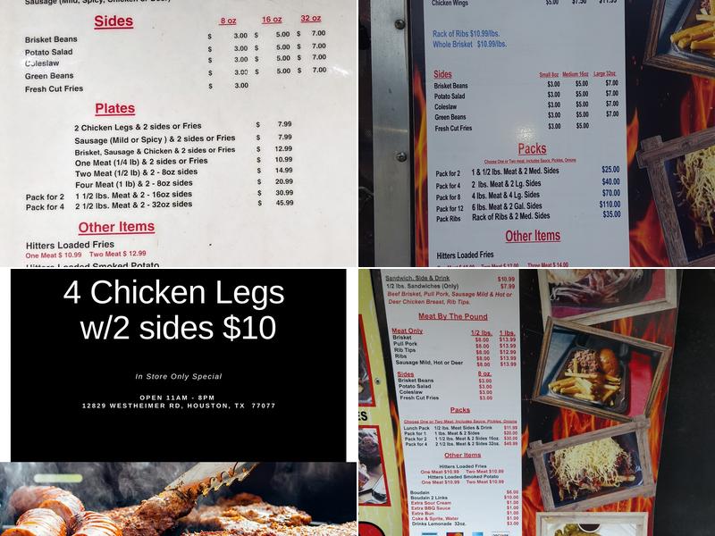 Texas BBQ Menu