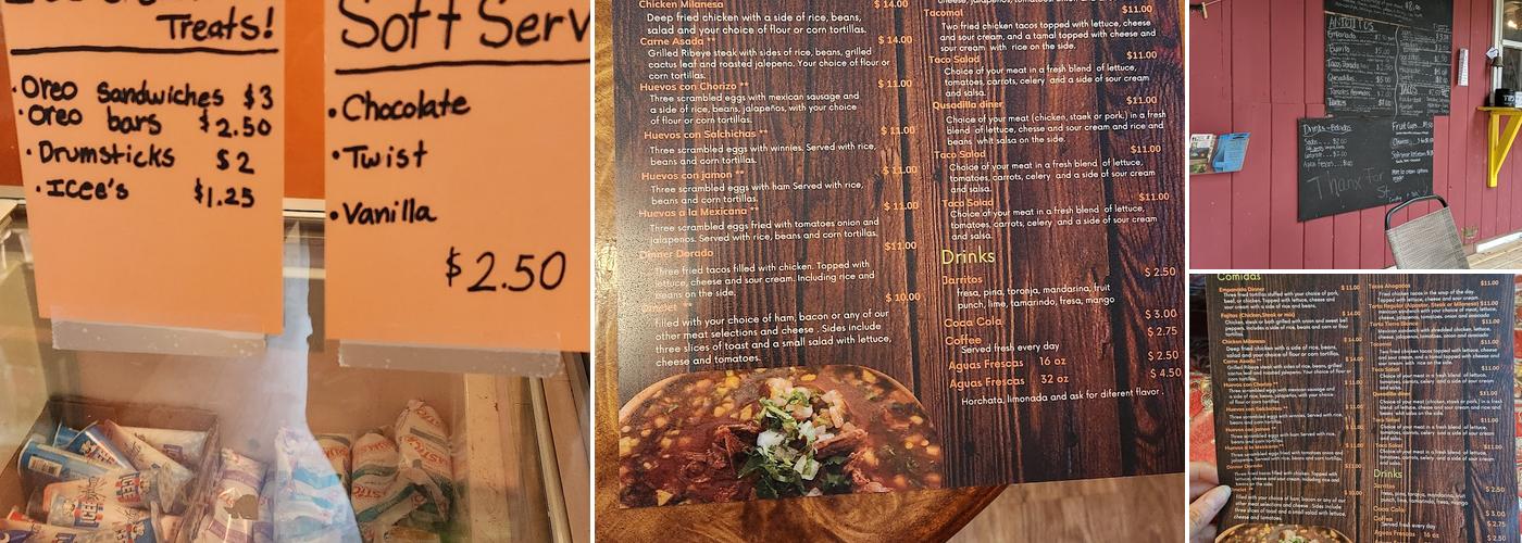 Bailey's Diner Menu