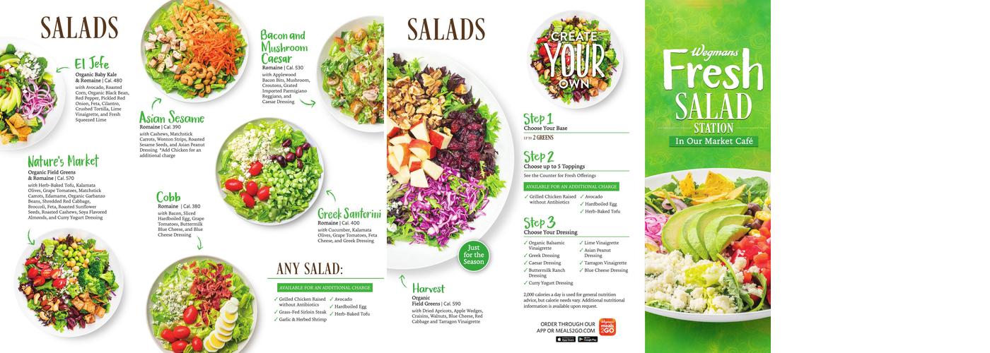Wegmans Meals 2GO Menu