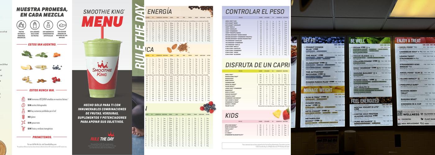Smoothie King Menu