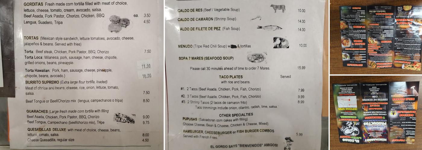 La Bodega Menu