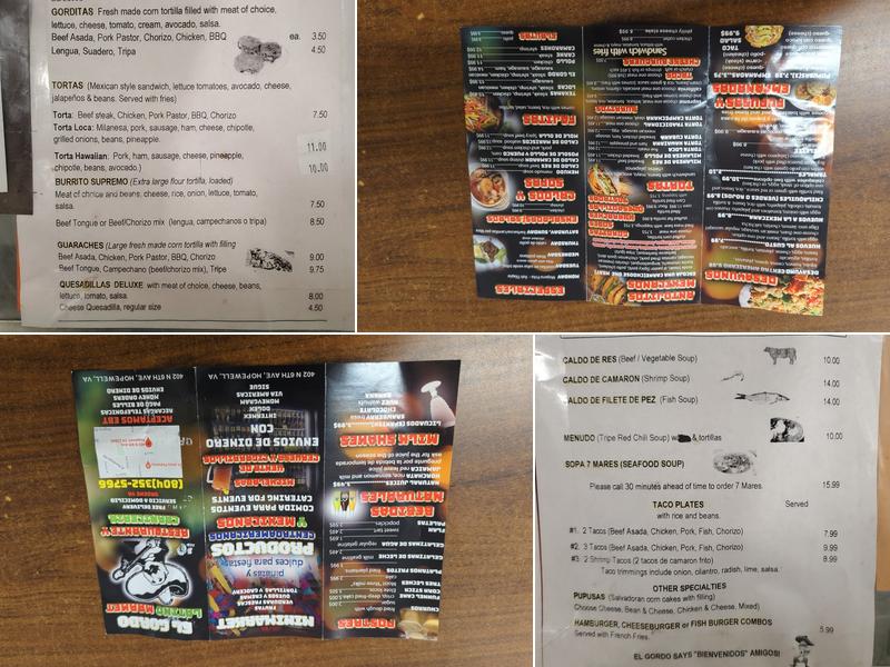 La Bodega Menu