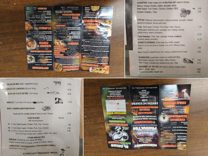 La Bodega Menu